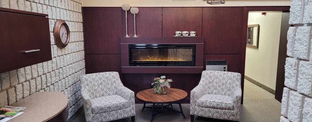 Shared foyer with modern design